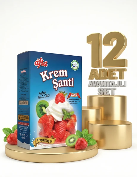 Afia Sade Krem Şanti 12x150 Gr ürün görseli 1