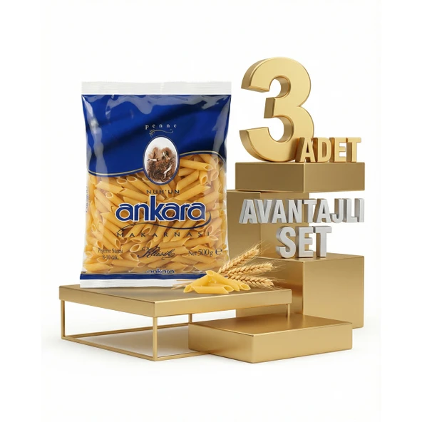 Ankara Kalem Makarna 3x500 Gr ürün görseli 1
