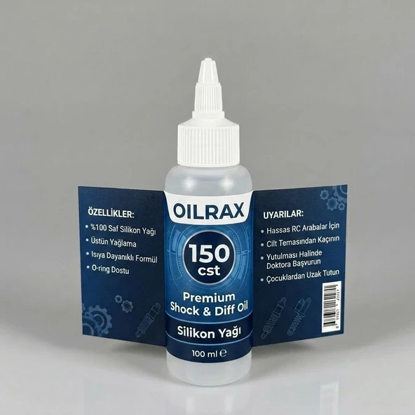 OILRAX PURE SILICONE OIL 150 CST - SHOCK & DIFF OIL 100 ML ürün görseli 1