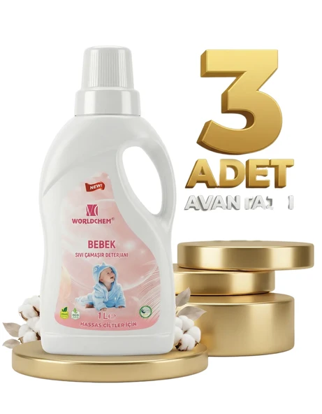 Worldchem Bebek Detarjanı Sıvı 3x1 Lt ürün görseli 1