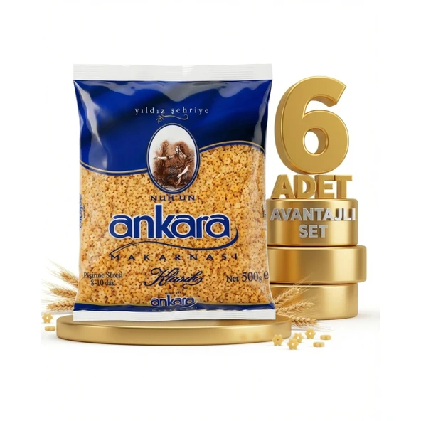 Ankara Yıldız Şehriye Makarna 6x500 Gr ürün görseli 1