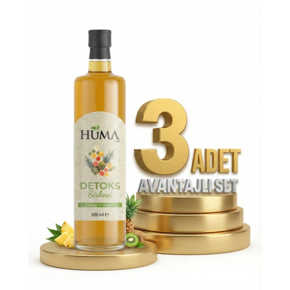 Naturalive Huma Detoks Sirkesi 3x500 Ml ürün görseli 1