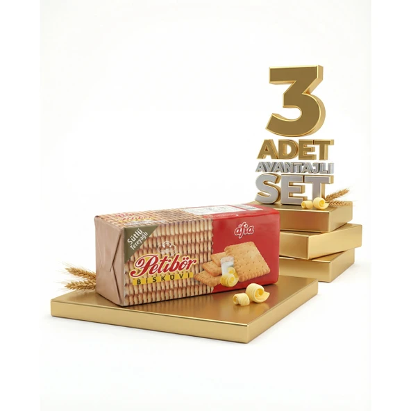 Afia Sade Petibör Bisküvi 3x180 Gr - Resim 3