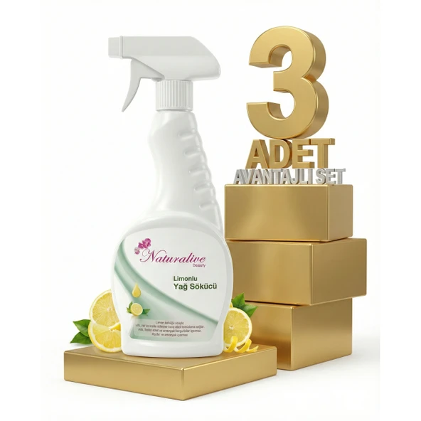 Naturalive Limonlu Yağ Çözücü 3x500 Ml ürün görseli 1