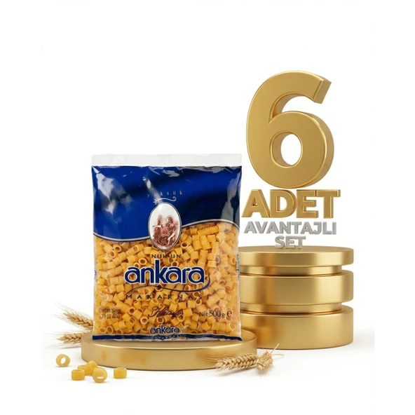 Ankara Yüksük Makarna 6x500 Gr ürün görseli 1