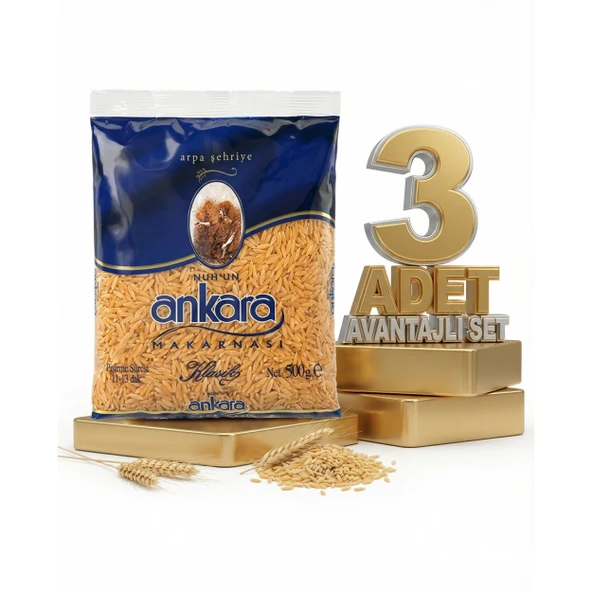 Ankara Arpa Şehriye Makarna 3x500 Gr ürün görseli 1