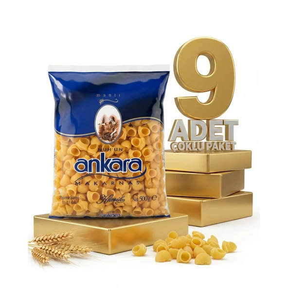 Ankara Mantı Makarna 9x500 Gr ürün görseli 1