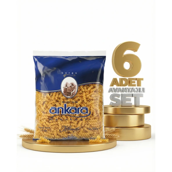 Ankara Burgu Makarna 6x500 Gr ürün görseli 1