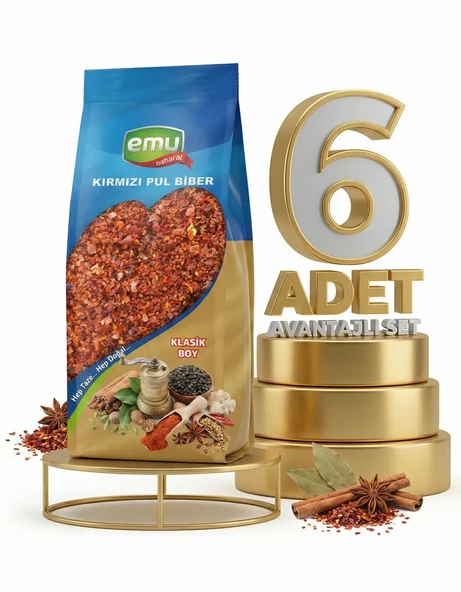 Emu Kırmızı Pul Biber 6x60 Gr - Resim 2