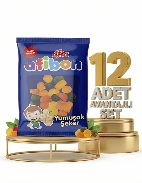Afia Afibon Yumuşak Şeker 12x80 Gr ürün görseli 1
