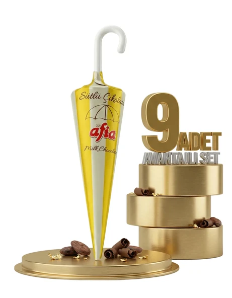 Afia Şemsiye Çikolata 9x25 Gr - Resim 2