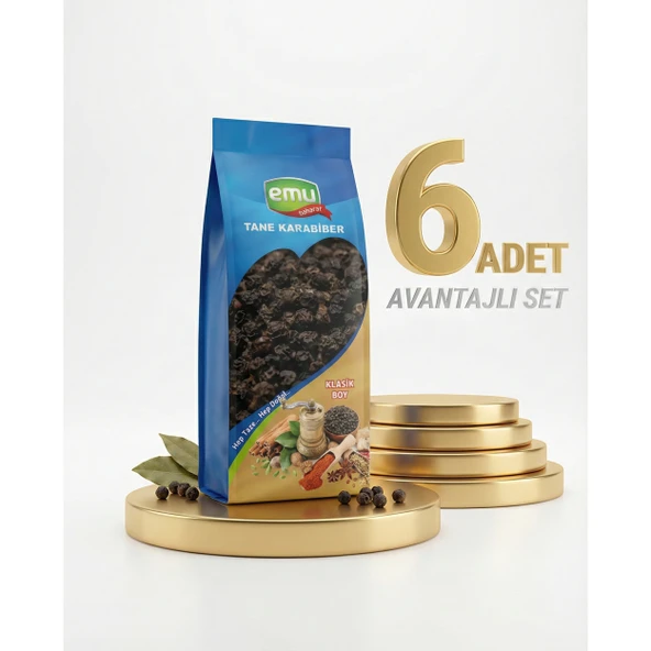Emu Karabiber Tane 6x40 Gr ürün görseli 1