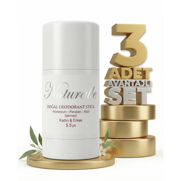 Naturalive Kokulu Doğal Deodorant Stick 3x50 Gr ürün görseli 1