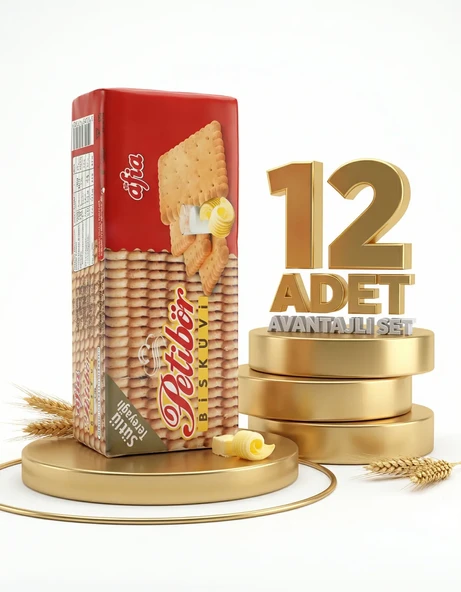 Afia Sade Petibör Bisküvi 12x180 Gr ürün görseli 1