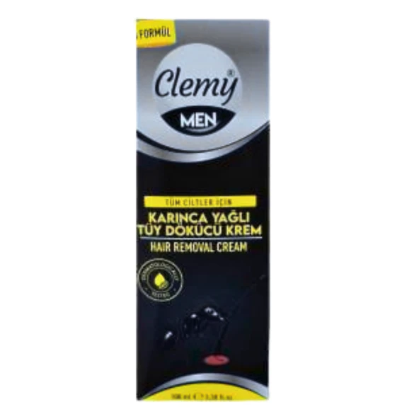 Clemy Men Karınca Yağlı Tüy Dökücü Krem Tüm Ciltler İçin 100 Ml ürün görseli 1