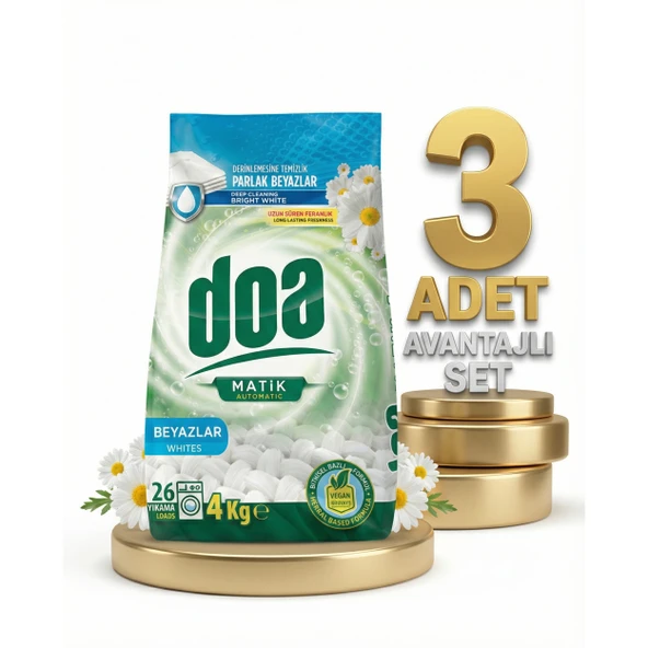 Doa Matik Deterjan Beyazlar 3x4 Kg ürün görseli 1