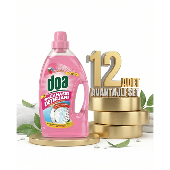 Doa Sıvı Çamaşır Detarjanı Yünlü Ve Narinler 12x2700 Ml ürün görseli 1