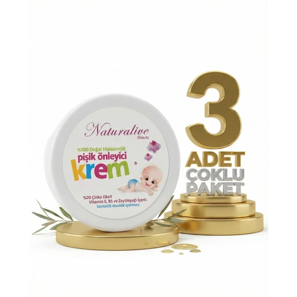 Naturalive Doğal Pişik Kremi 3x50 Gr ürün görseli 1