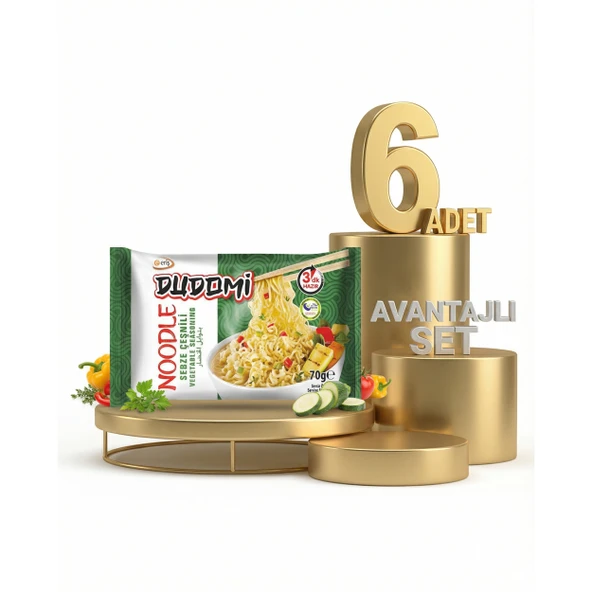 Dudomi Sebze Çeşnili Noodle 6x70 Gr ürün görseli 1