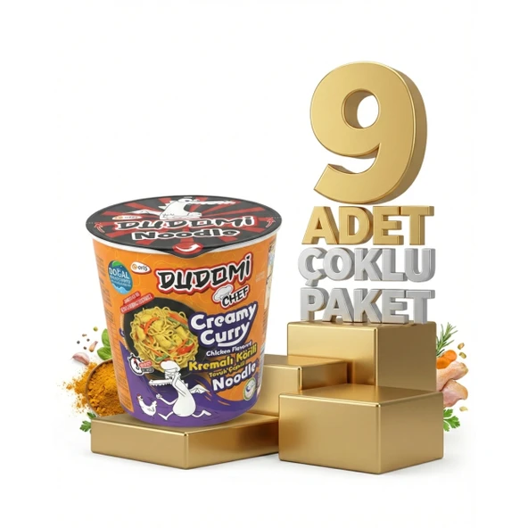 Dudomi Bardak Kremalı Körili Tavuk 9x80 Gr ürün görseli 1