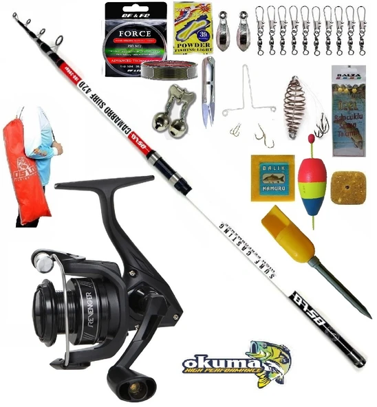 Okuma Revenger Rv-8000A 420cm 100-200gr Camarro Profesyonel Sazan Kıyı Olta Takımı Seti ürün görseli 1
