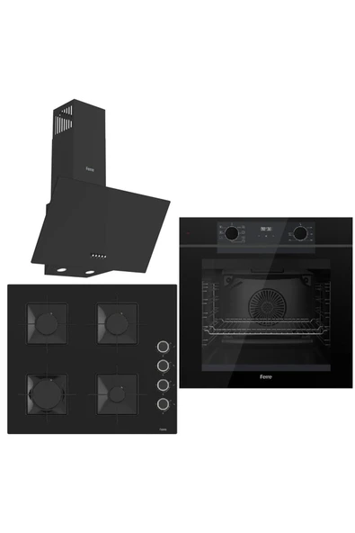 Black FryArt 3 lü Ankastre Set ( QEP63CS - SS205 - D086 ) ürün görseli 1