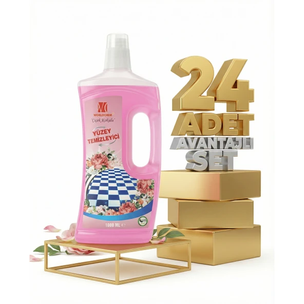 Worldchem Yüzey Temizleyici 24x1000 Ml ürün görseli 1