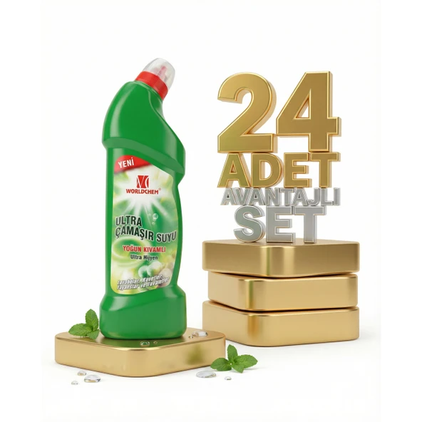 Worldchem Ultra Çamaşır Suyu 24x750 Ml ürün görseli 1