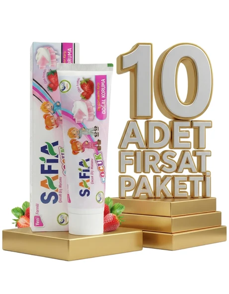 Safia Çocuk Diş Macunu 10x60 ml - Resim 2