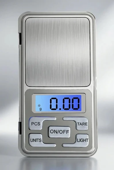 Profesyonel Hassas Terazi 500g 0.01 Kuyumcu Eczane Mutfak LCD Ölçüm Tartısı Cep Tipi ürün görseli 1