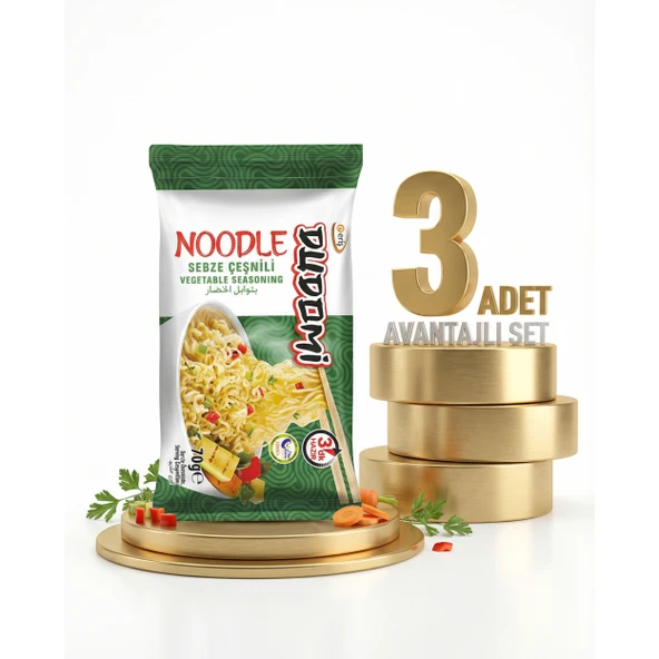 Dudomi Sebze Çeşnili Noodle 3x70 Gr ürün görseli 1