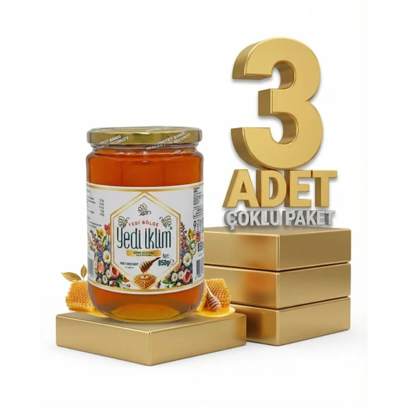 Afia Yedi İklim Süzme Çiçek Bal 3x850 Gr ürün görseli 1
