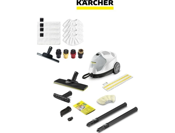 Karcher Sc 4 Easyfix Buharlı Temizlik Makinesi 2000W 3.5 Bar Sürekli Su Doldurma Cam Halı Sert Zemin Yüksek Basınçlı Kimyasalsız Hijyenik Profesyonel Ev Tipi Buhar Temizleyici Avrupa Kalite Garantili ürün görseli 1