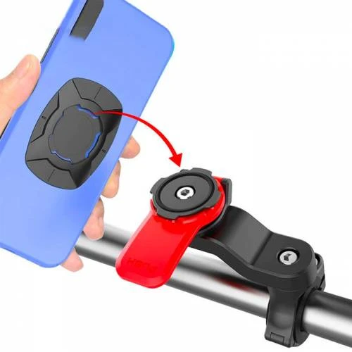 Polham Motosiklet, Bisiklet, Scooter İçin Gidon Telefon Tutucu, Güvenlik Kilitli Telefon Tutucu ürün görseli 1