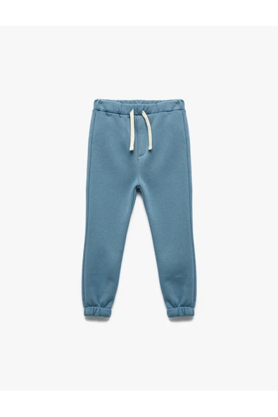 Koton Erkek Bebek Beli Bağcıklı Pamuklu Basic Jogger Eşofman Altı ürün görseli 1