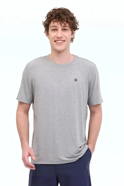 5M ML BAMBO 11BAM01 5FX Erkek Gri T-Shirt - 101939351 ürün görseli 1