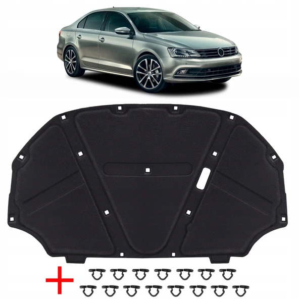 VOLKSWAGEN MOTOR KAPUT KECESI KLIPSLI 1.KalIte-JETTA 2011-2017 ürün görseli 1
