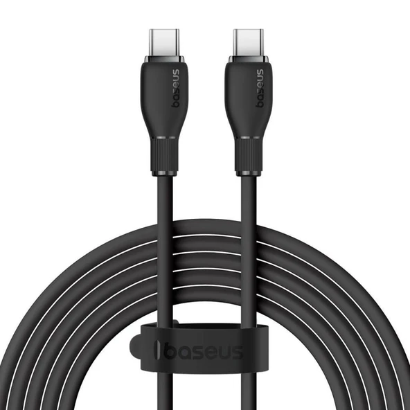 Baseus MEGA Hızlı 1.2MT 100W Type-C To Type C Şarj Kablosu, Akım Ve Isı Korumalı Type C Kablo, PC, Tablet, Telefon ürün görseli 1