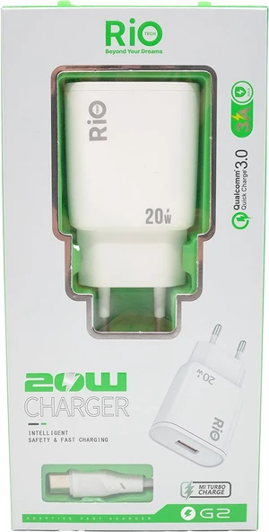 Hızlı Şarj Adaptörü ve USB-C Kablosu ürün görseli 1