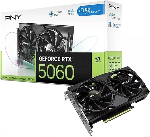 PNY RTX 5060 OC 8GB GDDR7 128Bit VCG50608DFXPB1-O Ekran Kartı ürün görseli 1