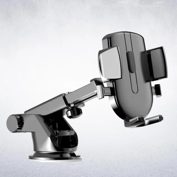 Polham Güçlü Vantuzlu Araç içi Cam ve Torpido Üstü Telefon Tutucu, Uzayabilen, Ergonomik 360 Derece Dönebilen ürün görseli 1