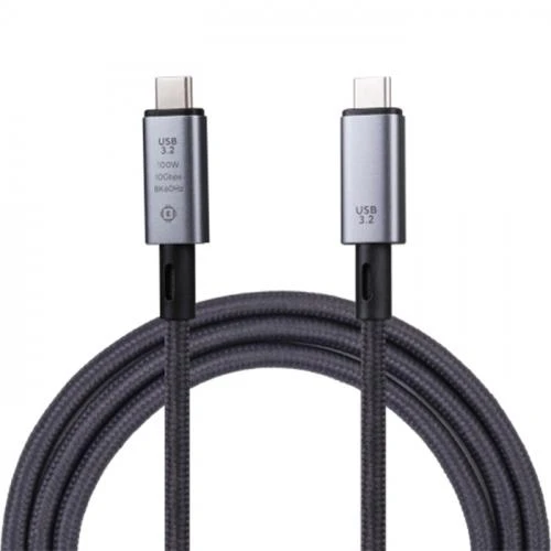Polham 1MT USB3.2 100W Thunderbolt Type-C to Type-C Şarj, Data ve 8K 60Hz Görüntü Aktarım Kablosu ürün görseli 1