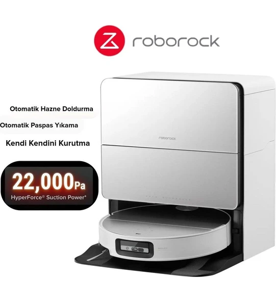Roborock 22000Pa Kendi kendini temizleyen Otomatik Akıllı Robot Süpürge Kameralı Görüntülü Takip ürün görseli 1