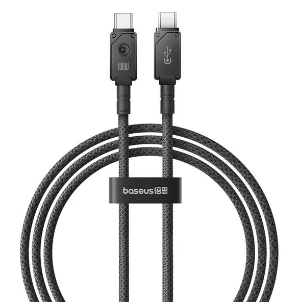 Baseus 2MT 100W Mega Hızlı Type-C To Type Şarj Kablosu, E-Marker Çipli Aramid Fiber Kablolu Type C Kablo ürün görseli 1