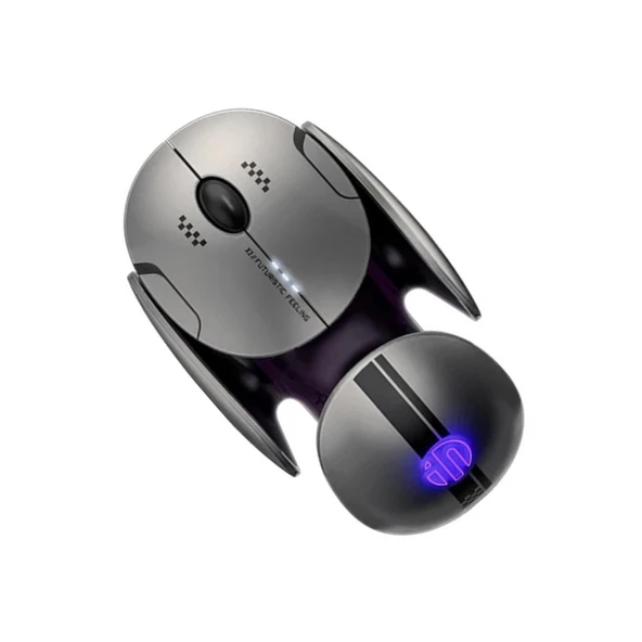 Polham 3 Modlu 300Mah Şarj Edilebilir RGB Işıklı 2400DRI Gaming Mouse, Ultra Sessiz,Gecikmesiz Mouse ürün görseli 1