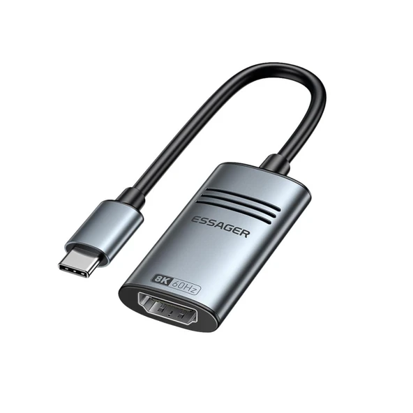 Essager 8K@60Hz Type C To HDMİ Çevirici Adaptör, Ses ve Görüntü Aktarıcı, Type C HDMİ Ekran Çoğaltıcı ürün görseli 1