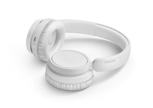 Philips Bluetooth 5.3 Mikrofonlu Kulak Üstü Kulaklık 65 Saat Pil 40 mm Güçlü Bas Sürücü Hafif Gövde Günlük Ofis Kullanımı Beyaz TAH5209WT ürün görseli 1
