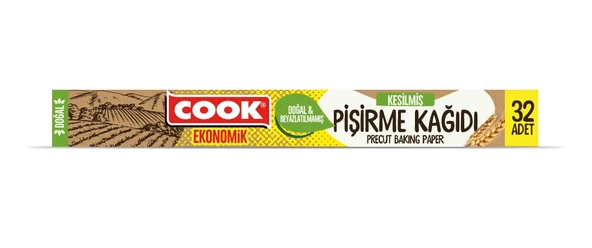 COOK Ekonomik Doğal Kesilmiş Pişirme Kağıdı - 32 Yaprak ürün görseli 1