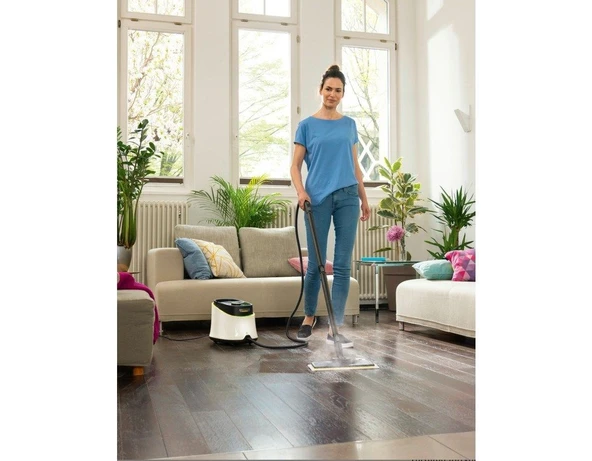 Karcher Sc 3 Deluxe Easyfix Buharlı Temizleme Makinesi 1900W 3.5 Bar Sürekli Su Doldurma Cam Halı Sert Zemin Derinlemesine Kimyasalsız Hijyenik Ev Tipi Profesyonel Buhar Temizleyici Garantili Kalite ürün görseli 1