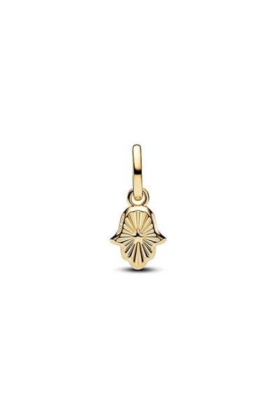 Yeşil Fatma Eli Mini Sallantılı Charm - Resim 2
